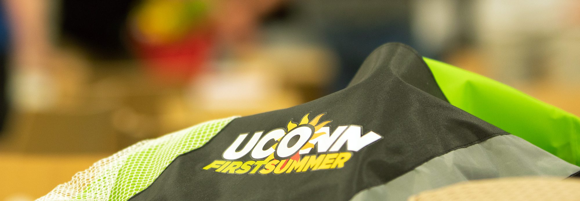 close up of UConn First Summer shoulder bag